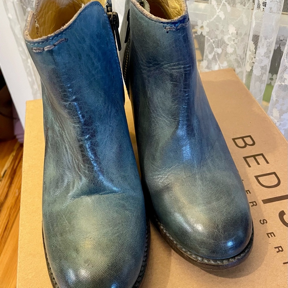 Bed Stu Blue Ankle Boots